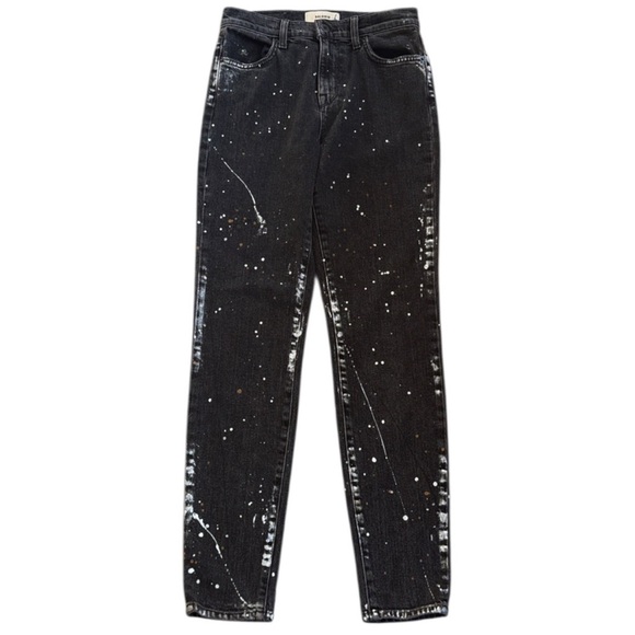 EUC Baldwin BLDWN Black Paint
Splatter Karlie High Rise Crop Skinny Jeans 25 - Picture 2 of 10